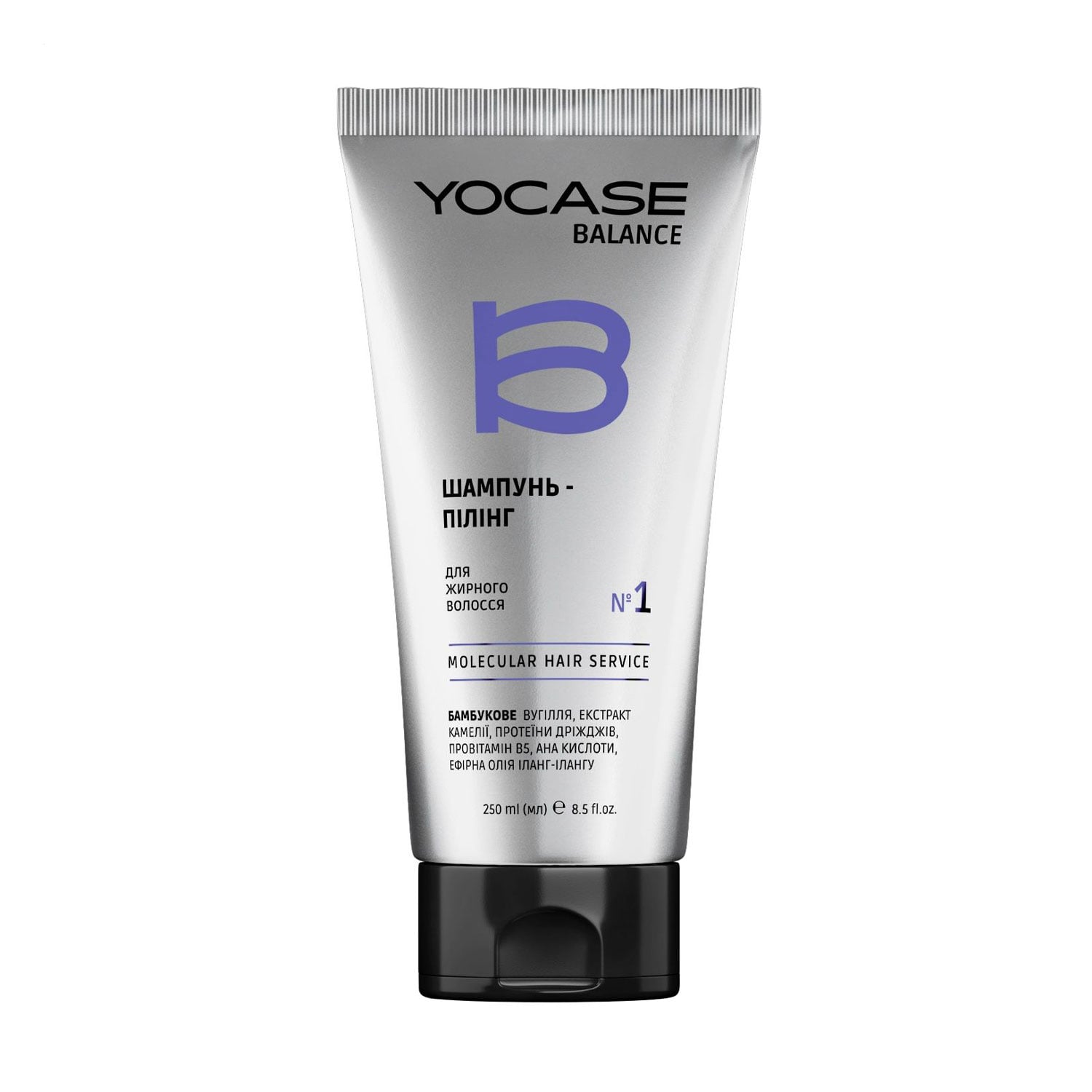 Шампунь-пілінг Green Pharm Cosmetic Yocase Balance 1 Molecular Hair Service для жирного волосся, 250 мл